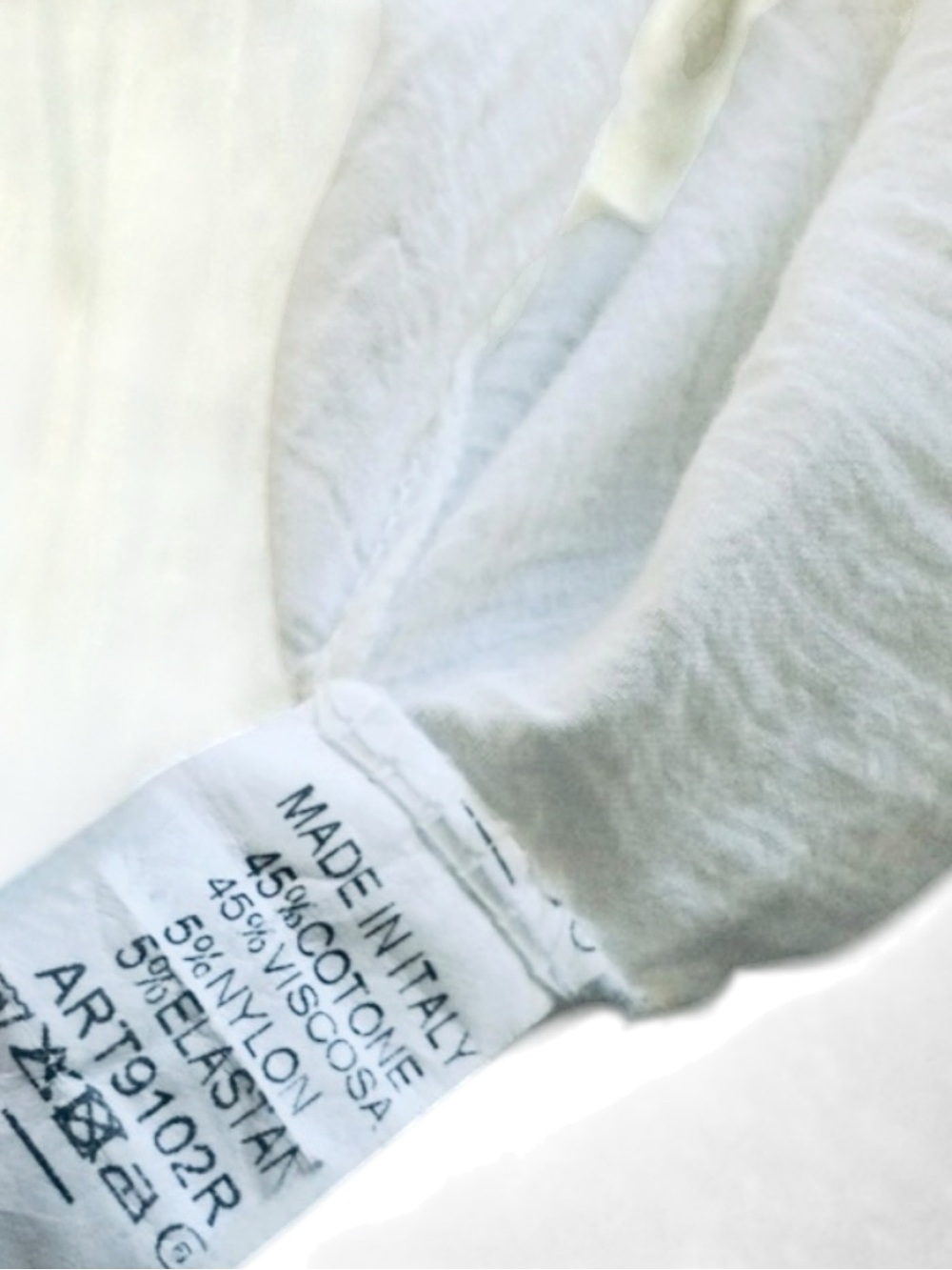 Made in Italy White Linen Blend Long Tunic Dress Layered Handkerchief Hem Boho L - Picture 5 of 6